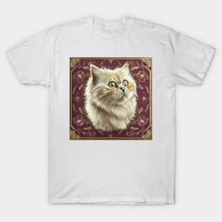 cream colored cat head T-Shirt